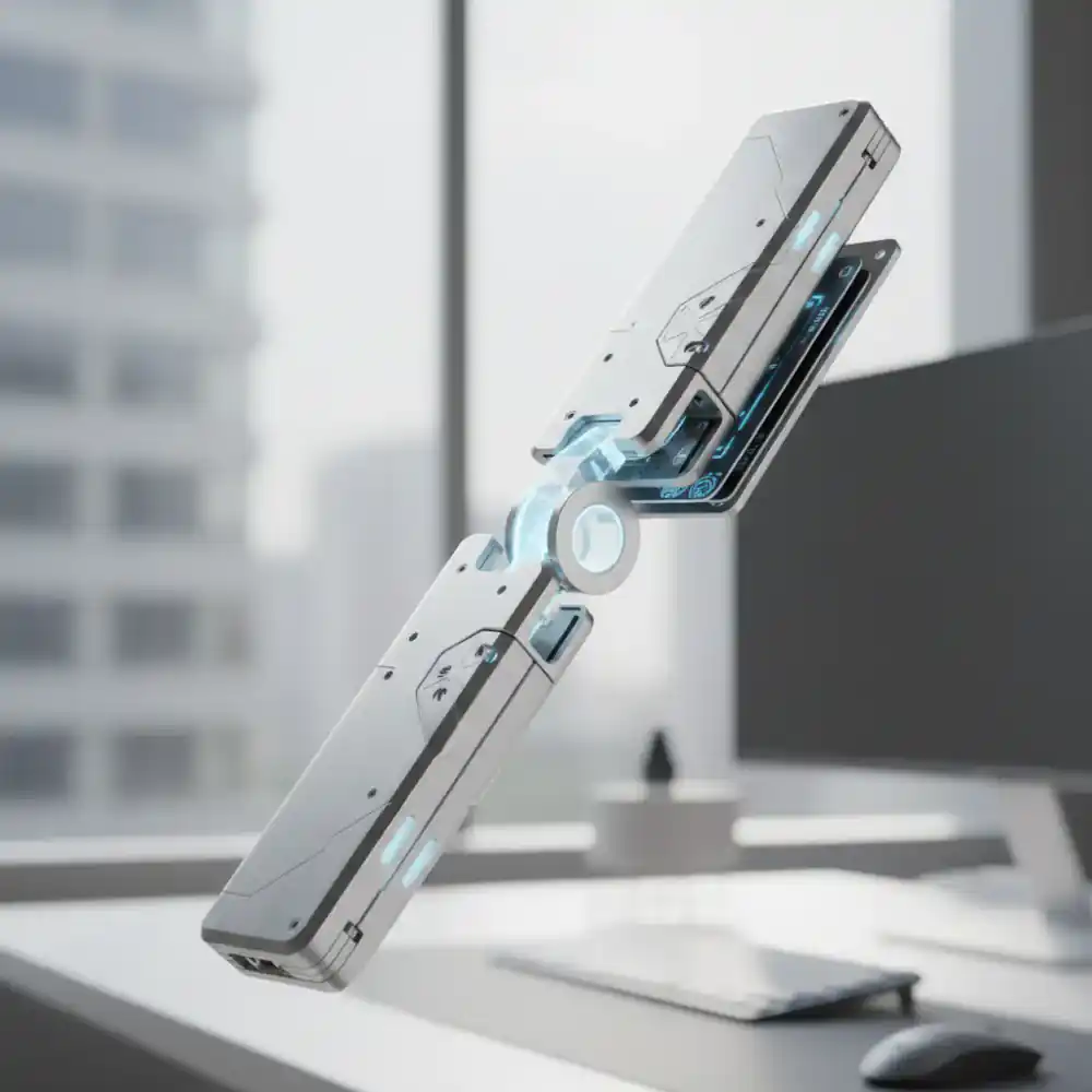 Wallet detaching effortlessly with a simple twist